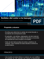 Solidez Del Color A La Transpiración