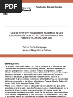 Uso de Internet y Rendimiento Académico de