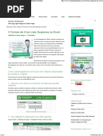 3 Formas de Criar Lista Suspensa No Excel - Minhas Planilhas