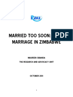 Married Too Soon - Child Marriage in Zimbabwe