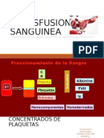 Transfusion de Sangre