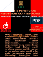 Analisis Pemenuhan Kebutuhan Akan Informasi