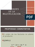 Propiedades de La Multiplicacion