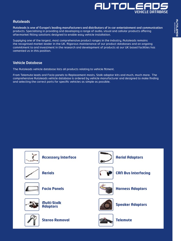 Autoleads VehicleDB | PDF | Audi | Bmw