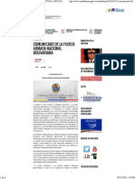 Comunicado de La Fuerza Armada Nacional Bolivariana - MPPD