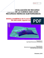 Modelamiento Del Acuifero de San Juan - Chincha