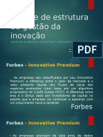 Análise de Estrutura de Gestão Da Inovação