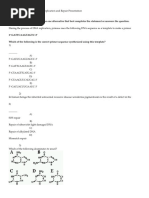 Practice Questions for Dna Replication and Repair