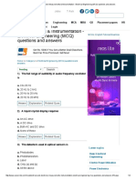 Electrical and Electronic Measurements & Instrumentation - Electrical Engineering (MCQ) Questions and Answers PDF