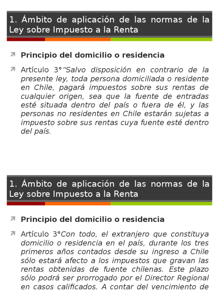 Impuesto a la Renta en Chile: Normas y Aplicación | PDF | Impuesto ...