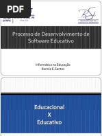 Processo de Desenvolvimento de Software Educativo