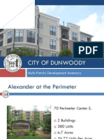 City of Dunwoody Multi-Family Developement Inventory