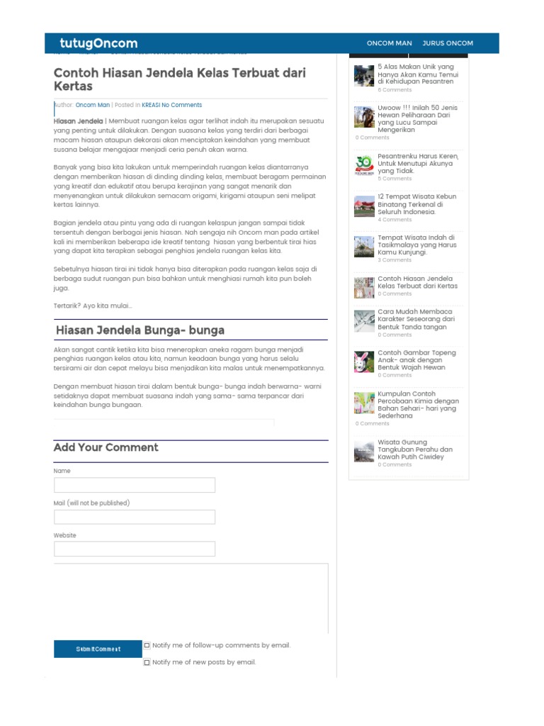 Terbaik Dari Gambar  Hiasan  Dinding Kelas Tk  Bunga Hias