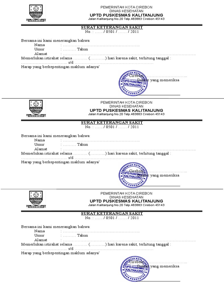 Surat Sakit Doc