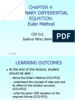 Ordinary Differential Equation: Euler Method: CES 512 Syahrul Fithry Senin