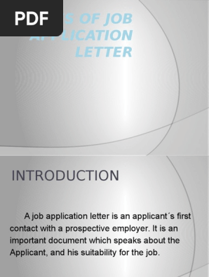 Job Application Letter 2
