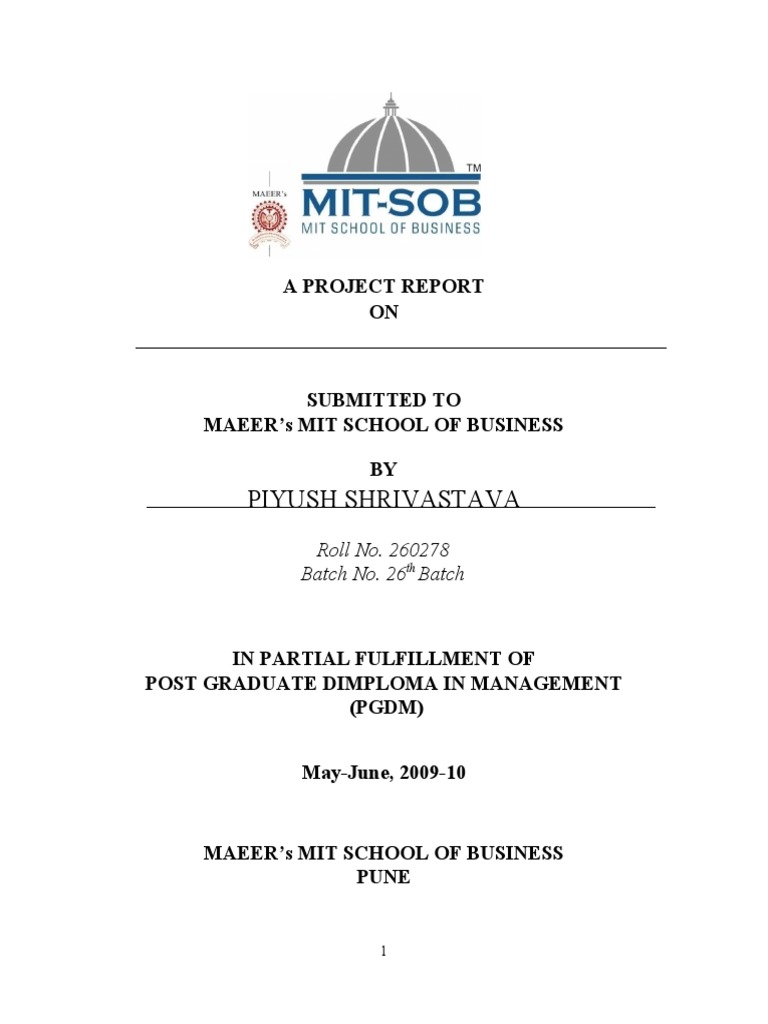 A Project Report On | PDF | Insurance | Life Annuity