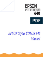 EPSON StylusColor640 UserManual