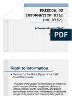 FREEDOM OF INFORMATION BILL (HB 3732)