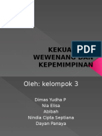 Kekuasaan, Wewenang Dan Kepemimpinan