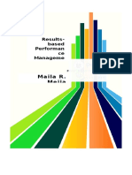 Maila R. Mejia: Results-Based Performan Ce Manageme NT