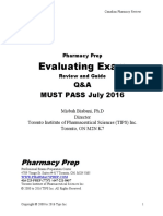 PEBC Evaluating Exam Mustpass - Misbah - 2016