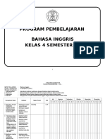 Promes Bahasa Inggris. Kelas 4 Semester 1