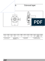 Motor Flange-Universal Input