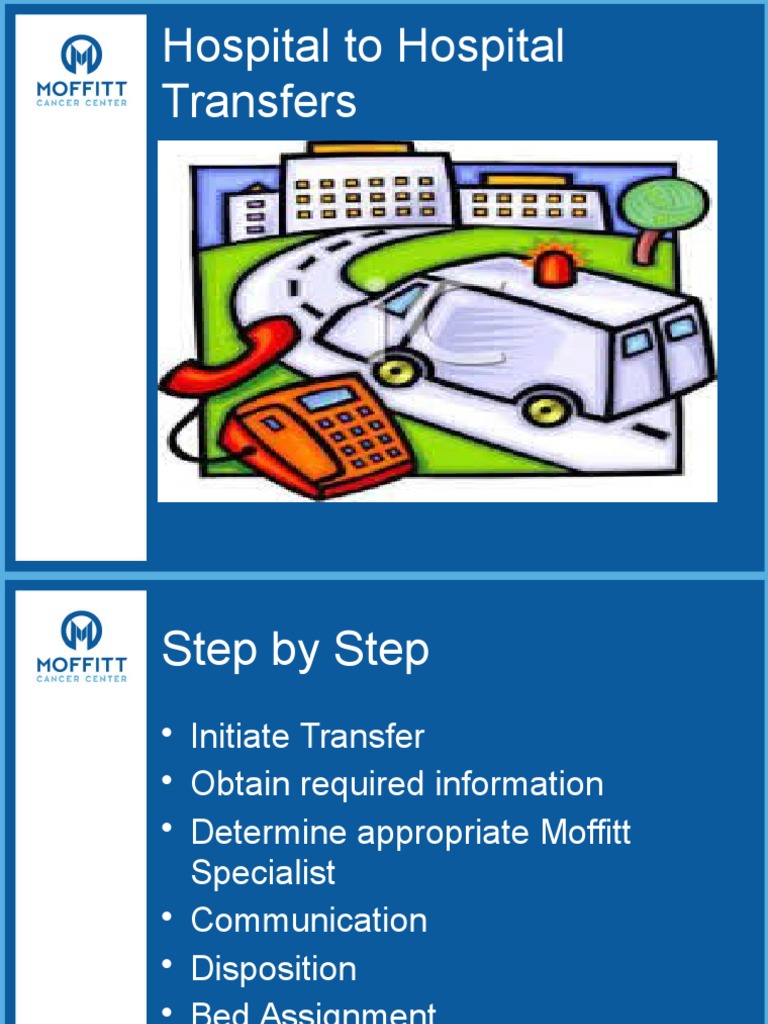 Hospital Transfer Process Guide | PDF | Specialty (Medicine) | Patient