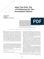 Choosing Between Two Evils - The Determinants of Preferences For Two Equally Goal-Inconsistent Options PDF