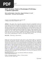 Ryff's Six-Factor Model of Psychological Well-Being, A Spanish Exploration