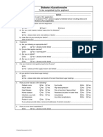 Diabetes Questionnaire