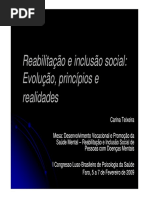 Reabilitação e Iclusão Social..