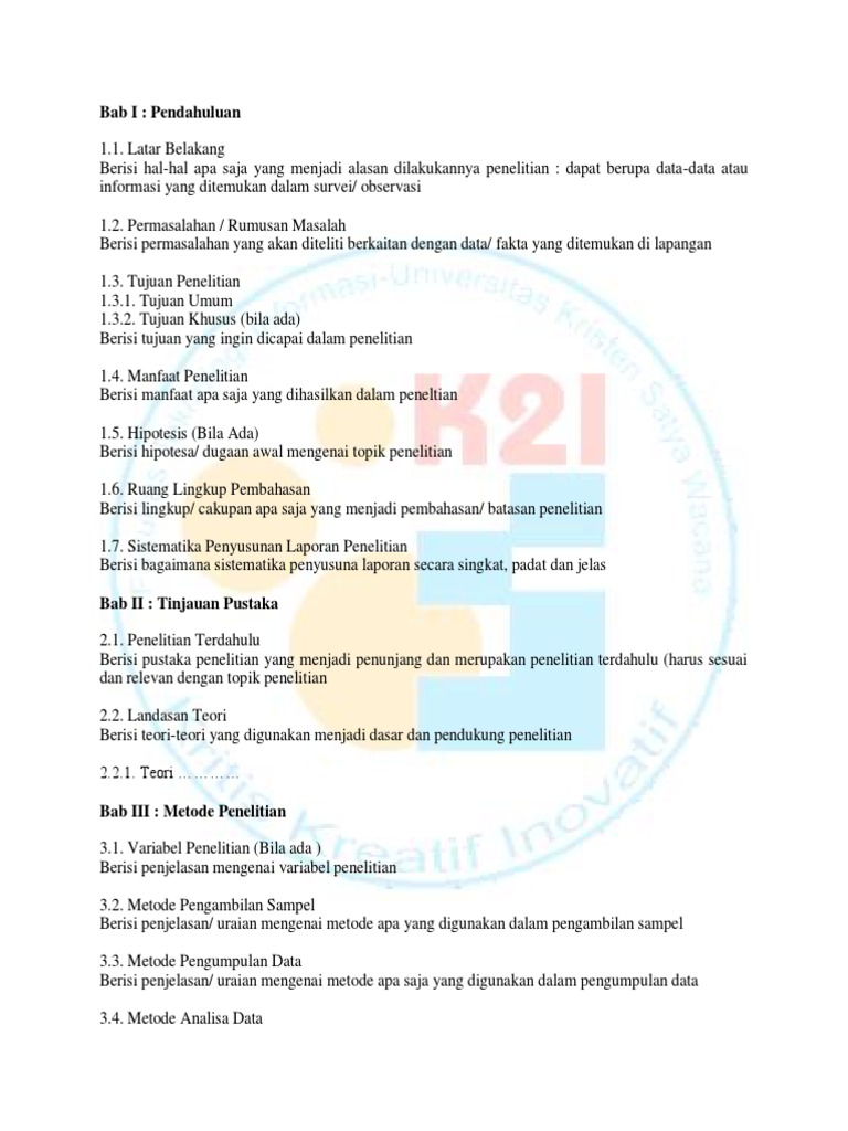 Format Laporan Penelitian 1 Pdf