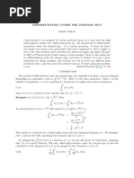 Differentiation Under The Integral Sign