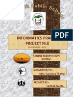 Informatics Practices airline reservation system 