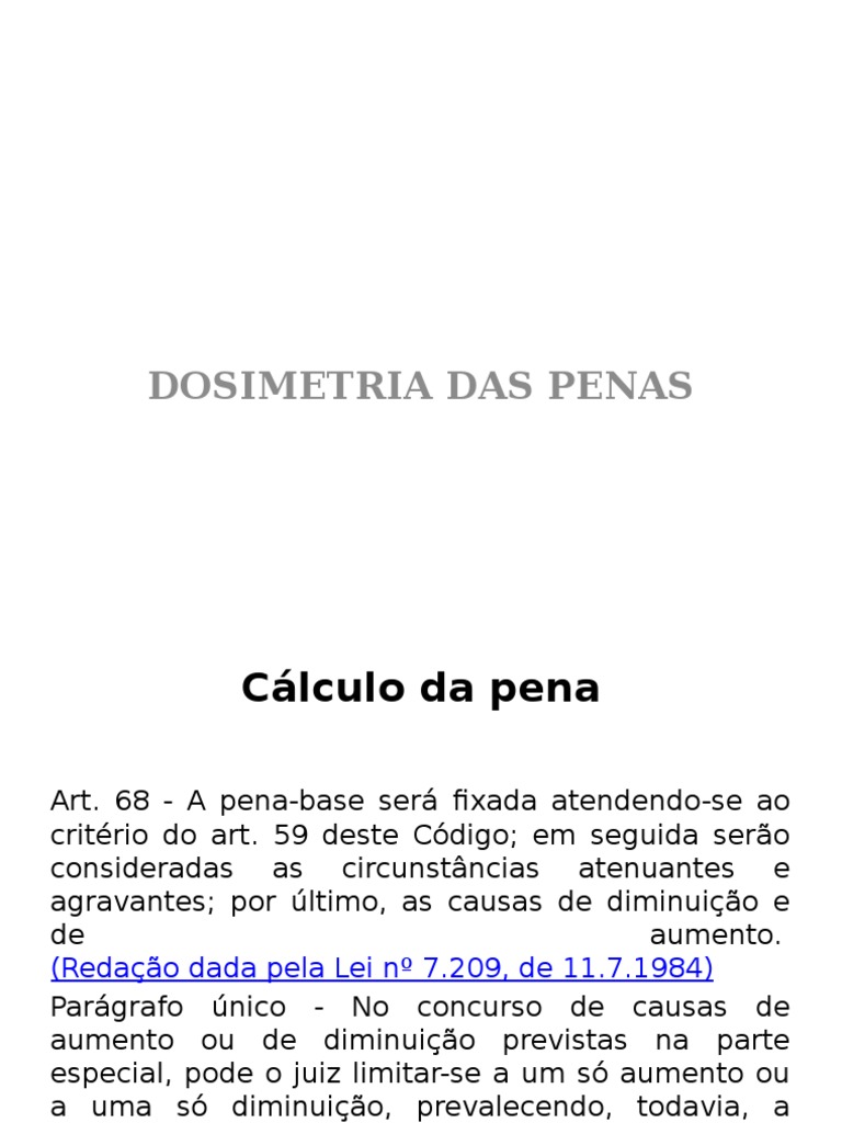 Dosimetria das Penas e Causas de Aumento | PDF | Confissão (jurídico ...