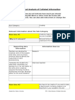 PR2 - Critical Analysis of Collated Information: Sub-Category