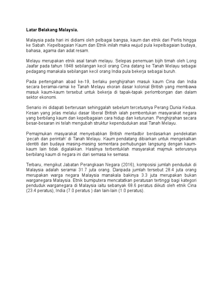 Biculture Di New Zealand Multiculture Di Malaysia