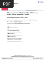 Behavioural Issues in Pedestrian Speed Choice and Street Crossing Behaviour A Review