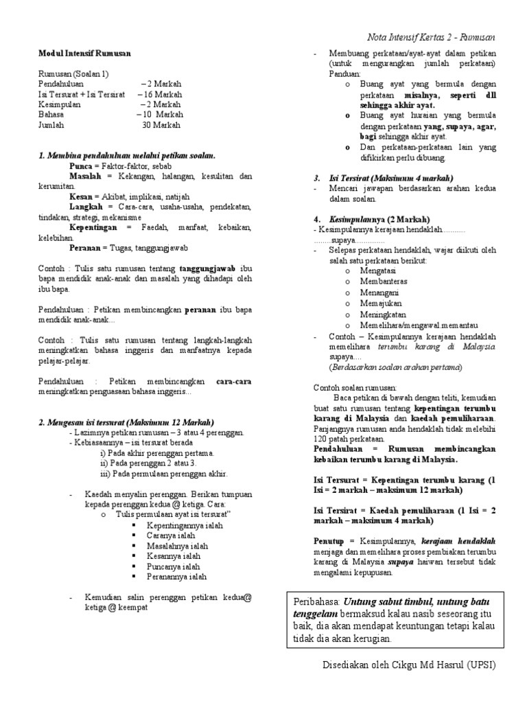 Format Membuat Rumusan Pdf