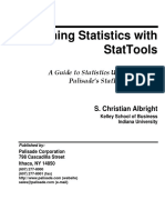 Learning Statistics With StatTools PDF