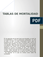 Tablas de Mortalidad