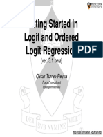 Getting Started in Logit and Ordered Logit Regression: (Ver. 3.1 Beta)
