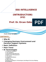Business Intelligence (Introduction) (#2) Prof. Dr. Ercan Oztemel