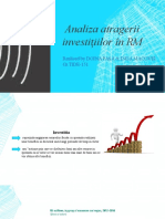Analiza Atragerii Investițiilor În RM
