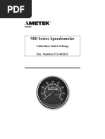 900 Series Speedometer Calibration Switch Settings