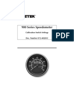 900 Series Speedometer Calibration Switch Settings
