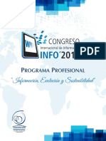 Programa Profesional XIV Congreso Internacional de Información Info2016
