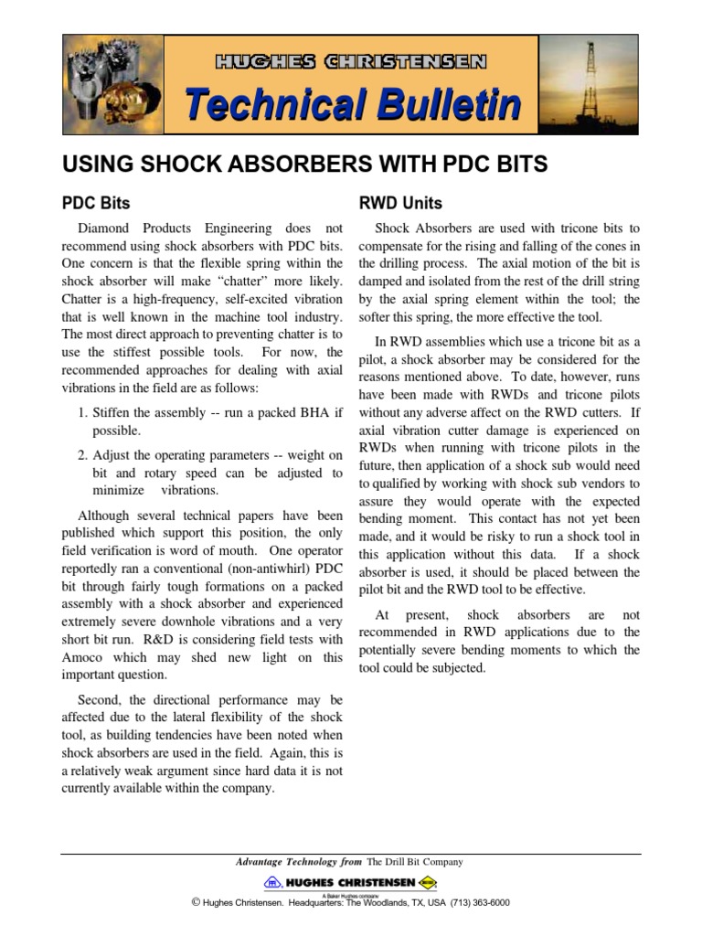 Technical Bulletin | PDF | Drilling | Mechanical Engineering